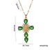 Micro inlaid zircon cross necklace pendant creative personality Virgin Cross necklace female clavicle chain_ipsvogv.com