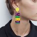 Carnival element letter earrings clown hat earrings round earrings creative earrings_ipsvogv.com