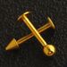 Hot Selling 12 Pieces Set Stainless Steel Nine Treasure Gold Lip Nail Lip Ring Ear Flat Nail Piercing Jewelry_ipsvogv.com