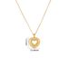 New Style Ribbon Heart Necklace For Women With Zircon Inlay, Elegant And Versatile Titanium Steel Collarbone Chain_ipsvogv.com