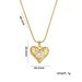 Necklace, Female Internet Celebrity, Love Heart, Micro Inlaid Zircon Necklace, Fashionable And Personalized Heart-shaped_ipsvogv.com