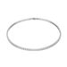 Hip Hop Necklace For Women And Men 4mm 5mm Zircon 1 Row Tennis Chain Niche Design Style 6085_ipsvogv.com