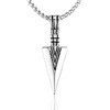 Men's Jewelry Titanium Steel Jewelry Titanium Steel Arrow Pendant Stainless Steel Retro Necklace_ipsvogv.com