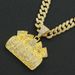 Personalized men's cool hip-hop full diamond Cuban chain trend letter exaggerated pendant necklace accessories_ipsvogv.com