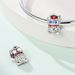 Women's Jewelry DIY Jewelry Accessories Bracelet Travel Camera Mailbox Graduation Heart Shaped Charm Beads White Copper Plated Silver_ipsvogv.com