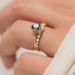 Sanjieins New Internet Celebrity Fashion Gold Plated Jewelry Couple's Set With Green Zircon Ring_ipsvogv.com