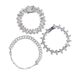 Exaggerated Personality Men's Hip-Hop Infinite Cross Chain Silver Cuban Bracelet Set_ipsvogv.com