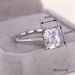 Cao Shi Fashion Design Engagement and Proposal Princess Square Diamond Ring, High Grade Female Ring_ipsvogv.com