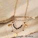 Double Layer Obsidian Natural Stone Water Drop Pendant Necklace Fashionable And Versatile Gold Plated Clavicle Chain Stainless Steel Necklace_ipsvogv.com
