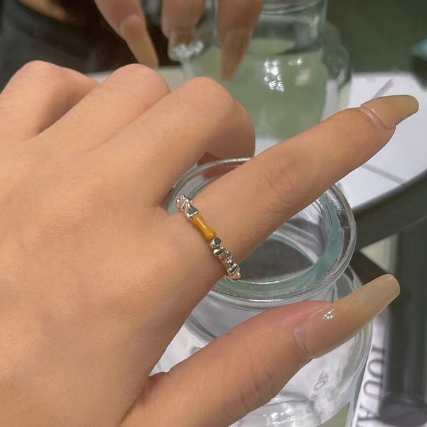 Bamboo Bead Elastic For Women's Fashion, Simple, Exquisite, High-end, Fashionable Temperament, Versatile Bracelet Ring_ipsvogv.com
