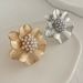 Geometric Modeling Pearl Flower Ring Women's 2025 Spring Fashion Personality Niche Creative Stage Matching Jewelry_ipsvogv.com