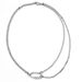 High End Simple Style Necklace Safety Buckle Necklace Titanium Steel Men's Double Layer Couple Light Luxury Clavicle Necklace_ipsvogv.com