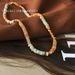Fashionable, Light Luxury, Natural Stone Bead Personalized, Irregular Design, Necklace, Trendy Sweater Chain, 2891_ipsvogv.com