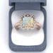 Sanjie's New Rose Gold Inlaid Square Ring For Women's Fashion Show, Colorful Jewelry_ipsvogv.com