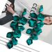 Elegant and sweet acrylic petals with shiny tassels, light luxury earrings for women, wedding design jewelry_ipsvogv.com