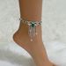 Unisex Hot Selling Sexy Fashion Popular Style Black Water Drop Tassel Rhinestone Anklet Female Ankle Full Diamond Jewelry Batch_ipsvogv.com