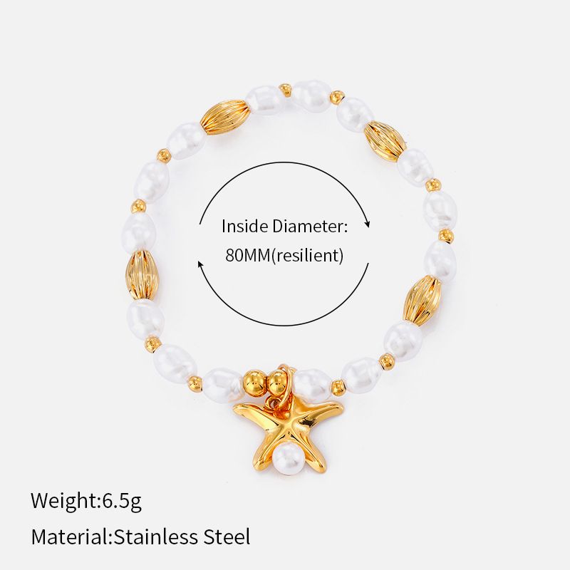 Women’s Jewelry Set Fashion Popular Ins Style Summer Sea Breeze Bracelet Female Simple Fashion Pearl String High End Fashion Bracelet_ipsvogv.com