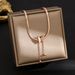 Small and luxurious stainless steel gilded frosted butterfly pendant, fashionable snake bone chain, titanium steel_ipsvogv.com