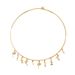 Geometric style women's necklace simple flamingo coconut tree inlaid with pearls niche dign collar versatile_ipsvogv.com