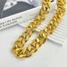 Fashionable Gold Necklace, Thickened And Bolded, Performing In Nightclubs, Dancing, Disco, Wealthy, Exaggerated, Hip-hop_ipsvogv.com