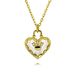Hollow Love Pearl Necklace Female Simple Korean Version Of Advanced Design Heart Shaped Pendant Clavicle Chain_ipsvogv.com