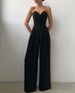 Women's Sling Waist Straight Floor-length Minimalist Sleeveless Jumpsuit Spring And Summer New Product_ipsvogv.com
