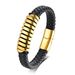 Wind Men's Stainless Steel Trendy Fashion Multicolor Woven Bracelet_ipsvogv.com