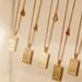 hot selling twelve constellations stainless steel necklace for women high end niche personality square pendant clavicle chain_ipsvogv.com