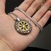 New Jewelry Trend Accessories Pendant Hollow Compass Titanium Steel Men's Viking Necklace_ipsvogv.com