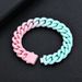 Men's Jewelry Paint Stainless Steel Gradient Bracelet Jewelry Titanium Steel No Fading Cuban Chain Men Hip Hop Bracelet Jewelry_ipsvogv.com