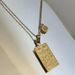 hot selling twelve constellations stainless steel necklace for women high end niche personality square pendant clavicle chain_ipsvogv.com