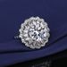 Live Set With Queen Five Carat Luxury Mosan Diamond Ring, Women's Style_ipsvogv.com