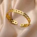 Charm Bracelets Stainless Steel Bangle Bracelet For Women Girls Gold Plated Opening Band Bangles Wedding Aesthetic_ipsvogv.com