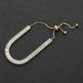 Ins women's adjustable zircon bracelet bracelet, trendy and versatile, fashionable rose gold jewelry accessories_ipsvogv.com