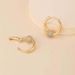 Women's Jewelry Personality Running Beads Micro Inlaid Zircon Earrings Fashionable Temperament Light Luxury Small And Versatile Cold Style Ear Buckles_ipsvogv.com