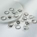 New Product Exaggerated Hollowed Out Carved Small Snake Leaves And Large Lotus Shaped 16 Piece Combination Ring Set_ipsvogv.com