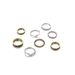 Hot Selling Combination With Antique Gold V-shaped Diamond 8-piece Set Ring_ipsvogv.com
