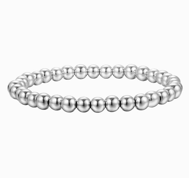 Hot Selling 4/5/6mm Gold Bead Bracelet Set Elastic Bracelet_ipsvogv.com