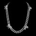 Women’s Jewelry Set Fashion Double Layer Cuban Necklace Personality Exaggerated Full Diamond Big Butterfly Necklace Thick Chain Sweater Chain Female_ipsvogv.com