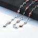 6mm Stainless Steel Colorful Beads Heart Shape Necklace Women Turkish Eye Chain Bracelets Available_ipsvogv.com