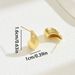 Simple Pleated Women's Earrings Niche Forest Style Japanese And Korean Light Luxury Style Water Drop Shape Design Earrings High End Earrings_ipsvogv.com