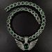 Men’s Jewelry Set Fashion Light Luxury Niche Men And Women Fashion Angel Wing Pendant Ins Wings Pendant Emerald Hip Hop Rock Candy Cuban Chain_ipsvogv.com
