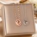 Japanese Korean Titanium Steel Necklace With Versatile Feminine Qualities, Featuring A Double Ring Buckle And Micro_ipsvogv.com