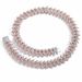 Men’s Jewelry Set Fashion Hip Hop 18mm Pink And White Zircon Spike Thorn Cuban Chain Necklace Spring Buckle Men's Personality Hip Hop Necklace_ipsvogv.com