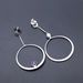 Big Circle Exaggerated Geometric Earrings Natural Amethyst Earrings Nine Purple Fire Cross Border Round Earrings For Women_ipsvogv.com
