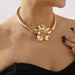 N12338 New Fashionable Accessories Personalized Simple Flower Set Pearl Collar for Women_ipsvogv.com