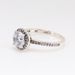White Copper Plated Silver Classic Elegant Ring Creative Crystal Teardrop Ring Pigeon Egg Ring_ipsvogv.com