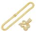 Cool Full Number 23 Pendant Necklace for Men's Hip Hop Personalized Bubble Bar Dressing with Diamond Cuban Chains_ipsvogv.com