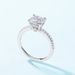 Dazzling Moissanite Engagement Ring S925 Silver Full Of Colored Gemstones Couple Ring Simple And Fashionable_ipsvogv.com