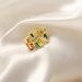 Light Luxury, Simple Fashionable Copper Material Paired With Colorful Zircon Open Ring, Creative Design And Decoration_ipsvogv.com